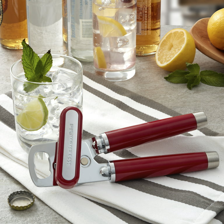 KitchenAid Gloss Red ABS/Stainless Steel Manual Bottle/Can Opener