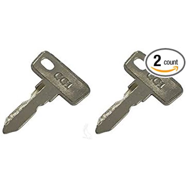 (2) Club Car DS & Precedent Gas/Electric Golf Cart Key Replacement For