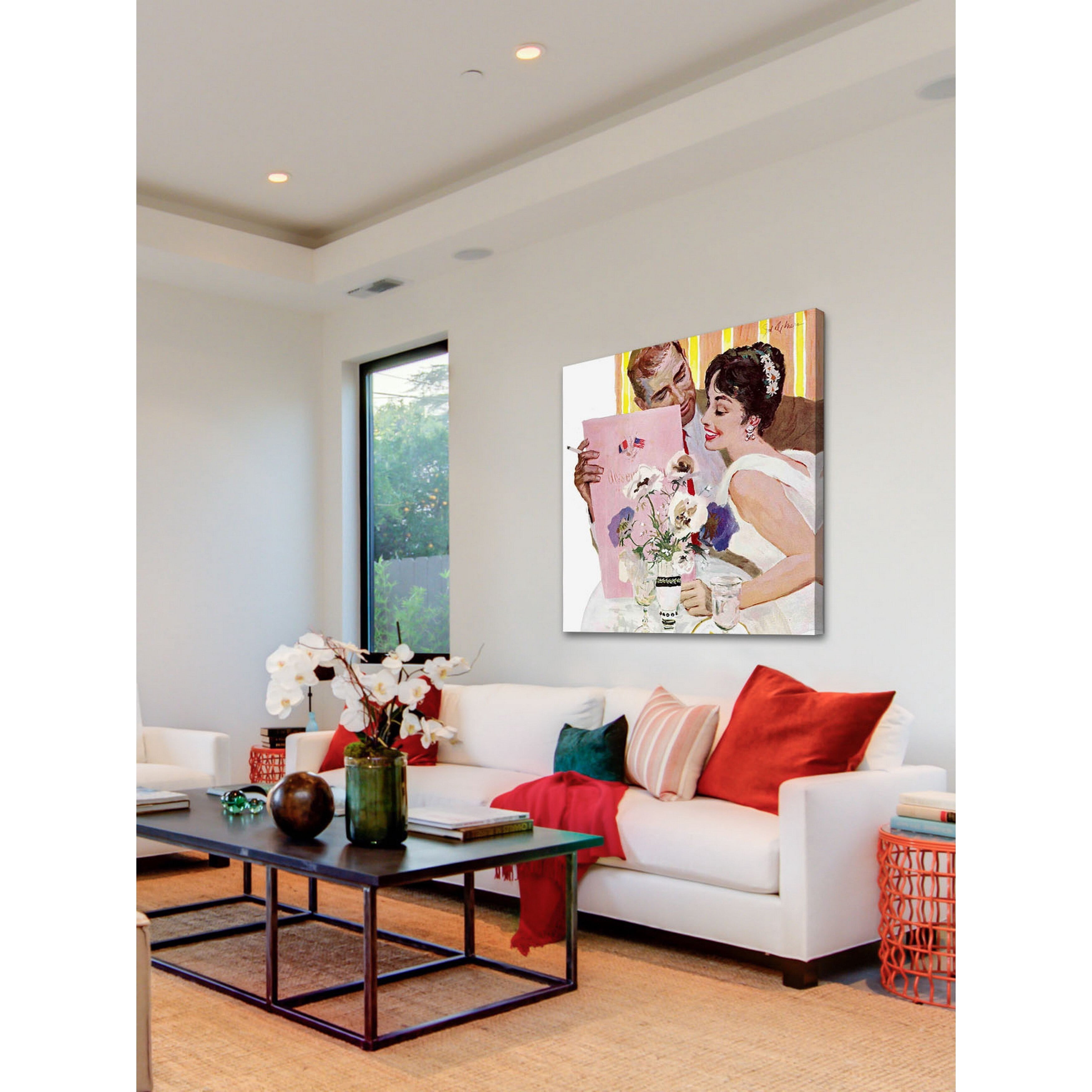 Marmont Hill "Scandal in the Family" by Joe de Mers Painting Print on Canvas