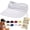 White, variant on Women's Upf 50+ UV Protection Sun Visor Hat High Ponytail Wide Brim Pool Visors Hats Headband Beach Caps