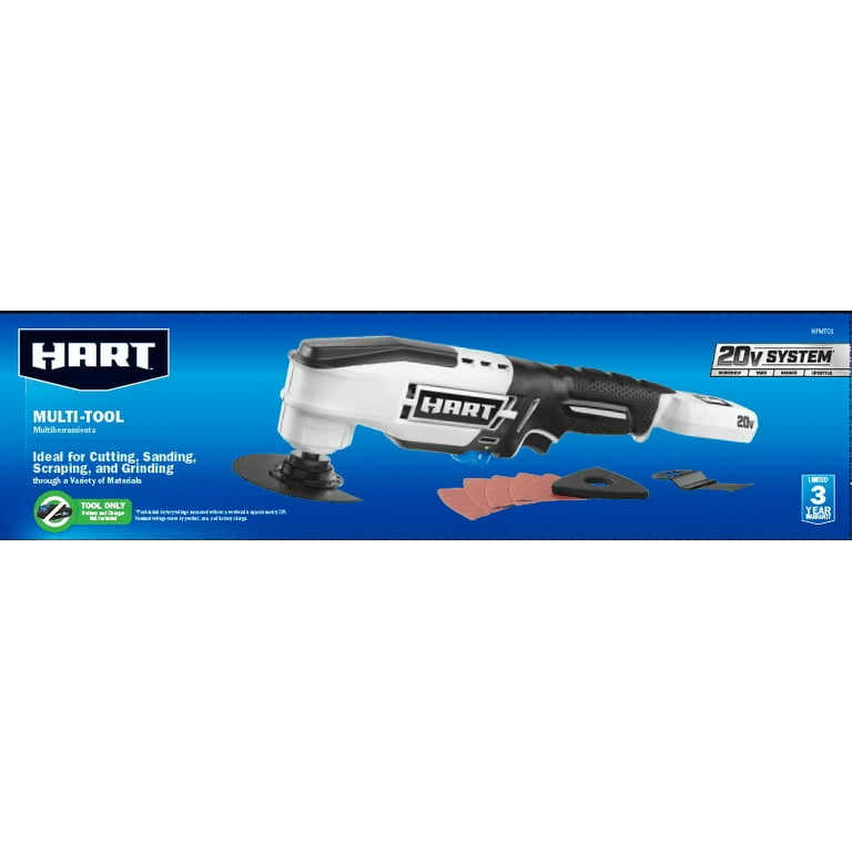HART 20 Volt Cordless Oscillating Multi Tool with Accessories Battery Not Included Walmart