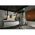 thumbnail image 5 of Progress Lighting Archives 1-Light Adjustable Swivel Wall Sconce, Antique Nickel, Natural Brass Accents, Shade Included, 5 of 6