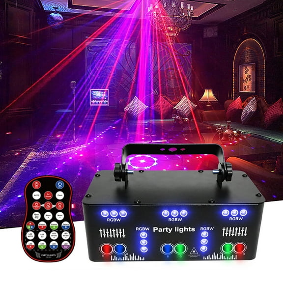 21 Lens RGB UV Disco Strobe Stage Light Proffessional DJ Light Remote Control Lighting
