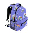 thumbnail image 2 of Rainbow Clouds Pattern Stylish Large Backpack 15L Self-Standing Durable Twill for School, Office and Travel Use, 2 of 9