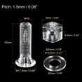 thumbnail image 2 of Uxcell M10 x 35mm Plastic Phillips Machine Screws with Nuts and Flat Washers, PC Flat Head Machine Bolts 20 Sets, 2 of 4