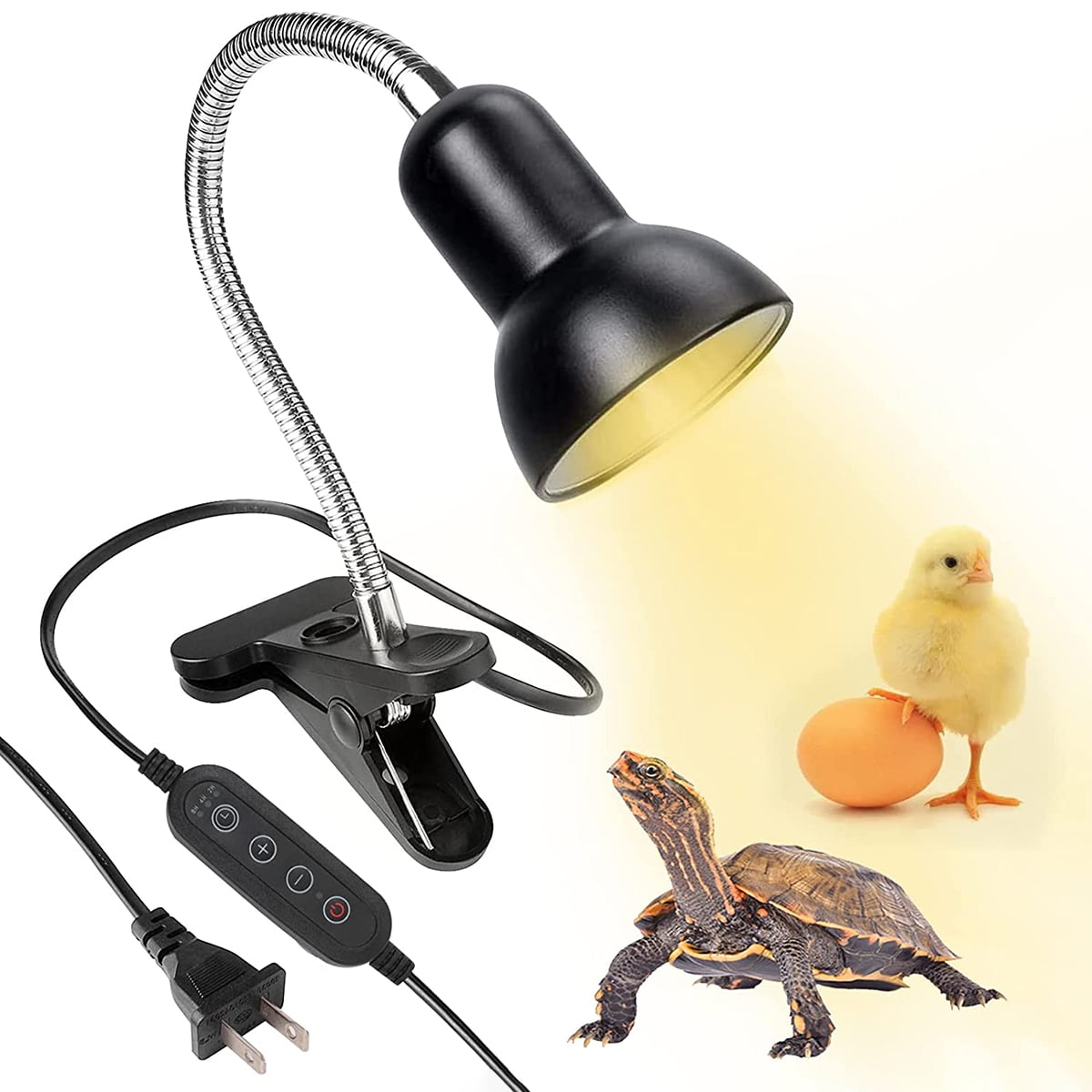 Heat Lamp, Reptile Heat Lamp, Adjustable Habitat Basking Heat Lamp