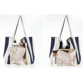 thumbnail image 4 of PIKADINGNIS Women Large Canvas Tote Bag Stripes Corduroy Handbags Cute Hobo Purse, 4 of 5
