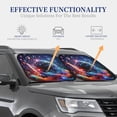 thumbnail image 4 of Vsdgher Outer Space Floating Numbers And Letters Print Car Windshield Sun Shade, Reflective Sunshade Window Sunshade Sun Visor Protector Fit for Cars,Trucks,SUVs-Small, 4 of 6