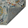 thumbnail image 6 of 5' x 7' Orange and Ivory Floral Power Loom Area Rug, 6 of 10