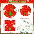thumbnail image 2 of DYLIVeS Christmas Tree Plates and Napkins AFN1Party Supplies, Xmas Dinner Paper Plates, Dessert Plates and Napkins Disposable Dinnerware Set Merry Christmas Party Decorations Tableware, Serves 50, 2 of 3