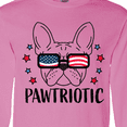 thumbnail image 4 of Inktastic Pawtriotic with French Bulldog  in American Flag Sunglasses Long Sleeve T-Shirt, 4 of 5