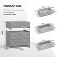 thumbnail image 6 of LED Nightstand LED Bedside Tables with 3 Drawers Night Stand for Bedroom LED End Side Tables for Bedroom Living Room, 6 of 7