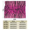 thumbnail image 4 of XMXY Fleece Throw Blanket for Couch, Funny Pink Tiger Lightweight Plush Fuzzy Cozy Soft Bed Blankets and Throws for Sofa, 50"x40" inches, 4 of 8
