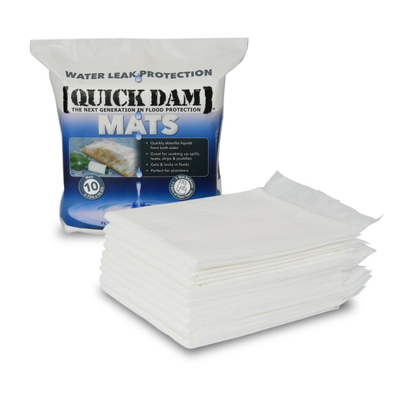 Quick Dam Mats 6.75" x 16.5" 10/Pack