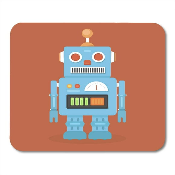 POGLIP Toy Hipster Vintage Robot Retro Heart Character Kids Alien Android Boy Mousepad Mouse Pad Mouse Mat 9x10 inch