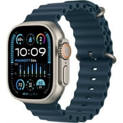 Restored Apple Watch Ultra 2nd Gen (GPS + Cellular) 49mm Blue Titanium Case with Blue Ocean Band