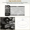 thumbnail image 4 of Lampshades 2 Pack Elegant Black Silver Baroque Floral Damask 13"x13"x10" Light Shade for Table Lamps Floor Lamps Drum Lamp Shades Lampshade Replacement Easy Assembly, 4 of 8