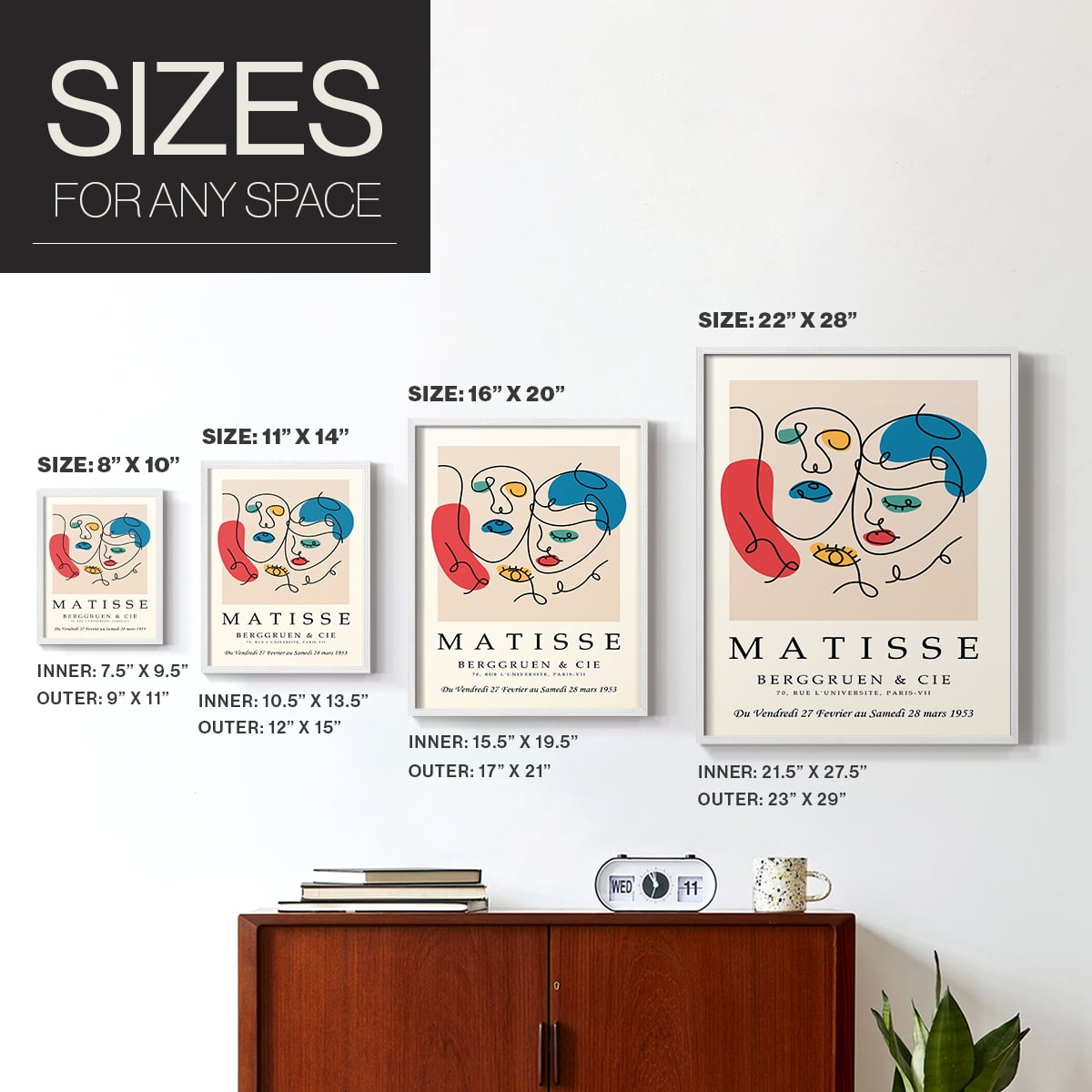 Matisse LXXXIII Framed Print - Solid Wood