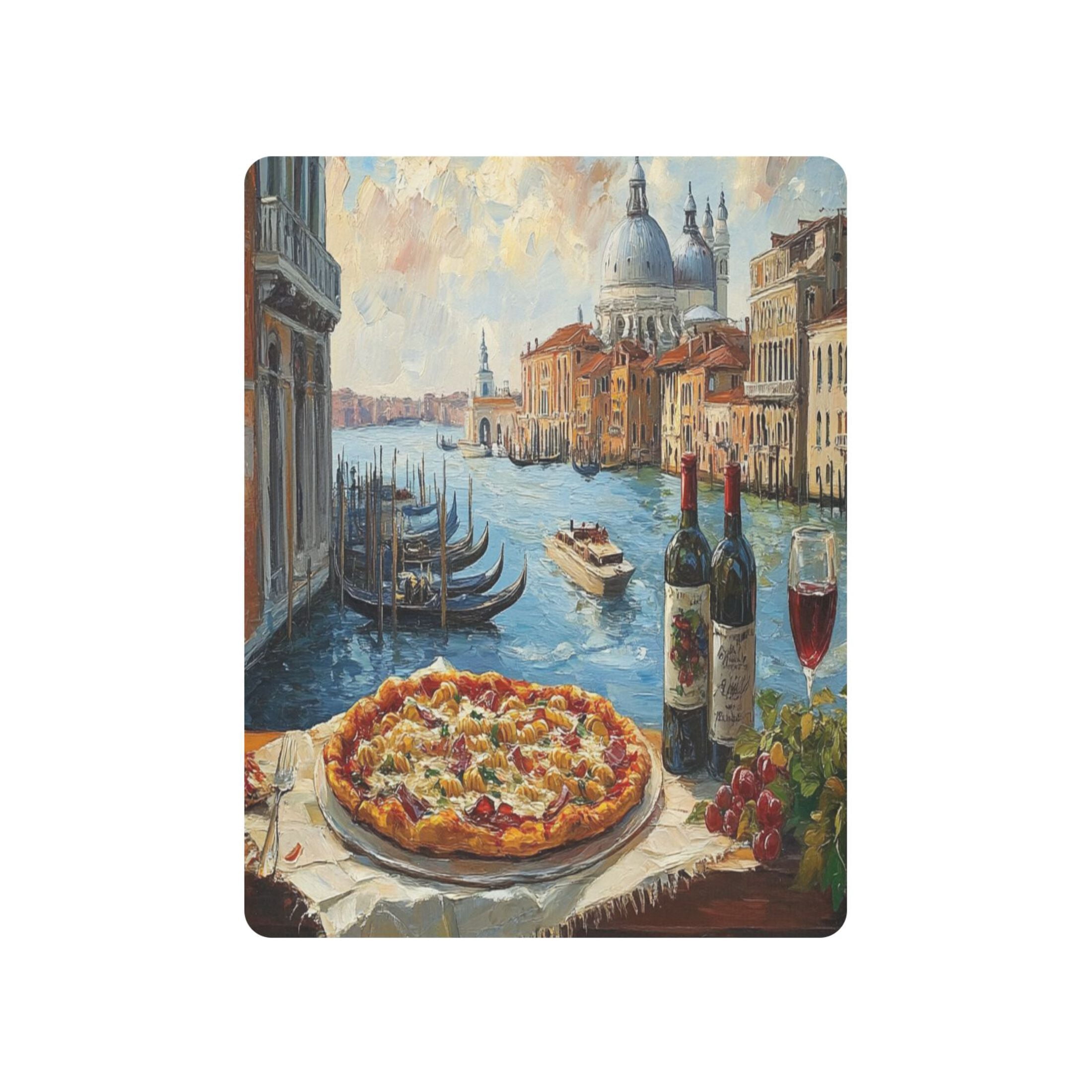 BZSMCE Ultra Soft Fitted Microfiber Crib Sheets for Newborn Baby Boys Girls Pizza and Wine by Canal Design Cute Pattern