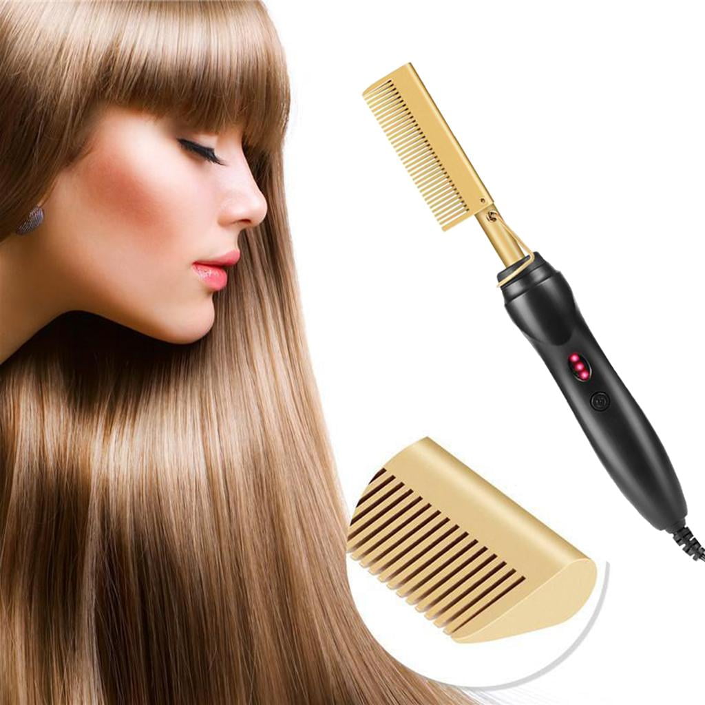 Hot Comb Electric Heating Comb Ceramic Comb Portable Curling Iron Heated Walmart
