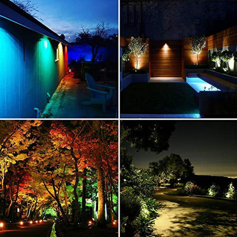 Lumina Lighting Lumina 4W LED Landscape Lights Cast-Aluminum Waterproof Outdoor Low Voltage Spotlights for Walls Trees Flags Light with Warm White 4W