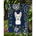 thumbnail image 3 of Blue Flowers Westie Flag Garden Size, 3 of 3