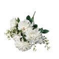 thumbnail image 1 of Billuyoard Flores de dalia artificiales versátiles de tela para cualquier ocasión Flores artificiales Decoración de fiesta Elegante blanco Type3 NO3, 1 of 6