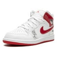 thumbnail image 4 of Little Kid's Jordan 1 Mid SS White/University Red (DR6495 116) - 12.5, 4 of 4