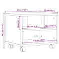 thumbnail image 2 of vidaXL Printer Stand with Wheels Black 41x32x34,5 cm, 2 of 5