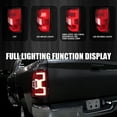 thumbnail image 2 of Spec-D Tuning Red Tail Lights w/ Fiber Optic Sequential LED Turn Signal Lights Compatible with 2019-2024 Dodge Ram 2500/3500, 2 of 5