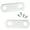 100, variant on 0" Depth Flat Offset Mounting Canvas Clips for Picture Framing - #6 X 3/8" Pan-Head Screws Included - 100 Pack