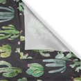 thumbnail image 3 of Ambesonne Cactus Kitchen Curtains, Succulent Watercolor Design, 55"x36", Peacock Green and Dark Taupe, 3 of 3