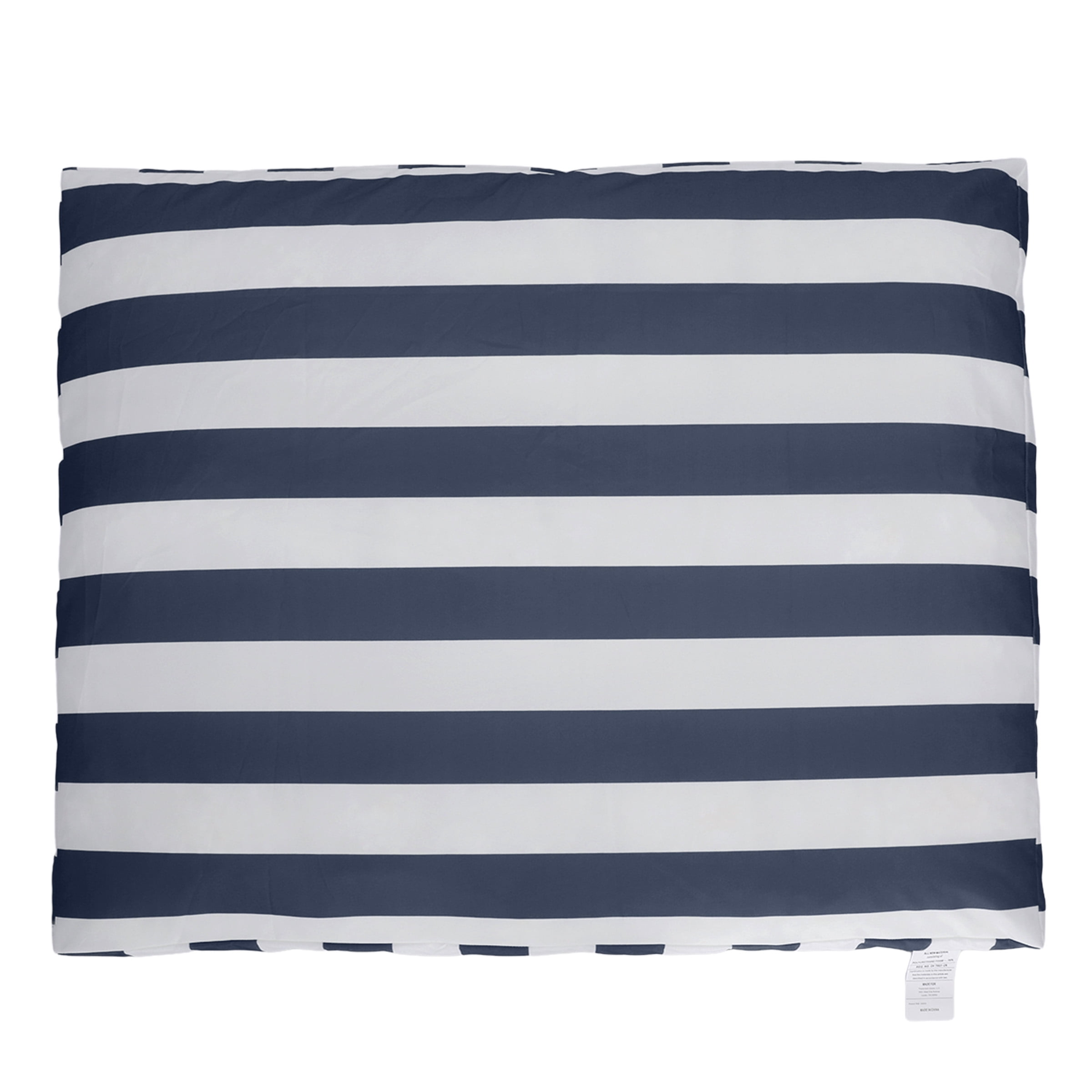 PETMAKER 44in Water-Resistant Dog Bed with Removable Washable Cover (Navy)