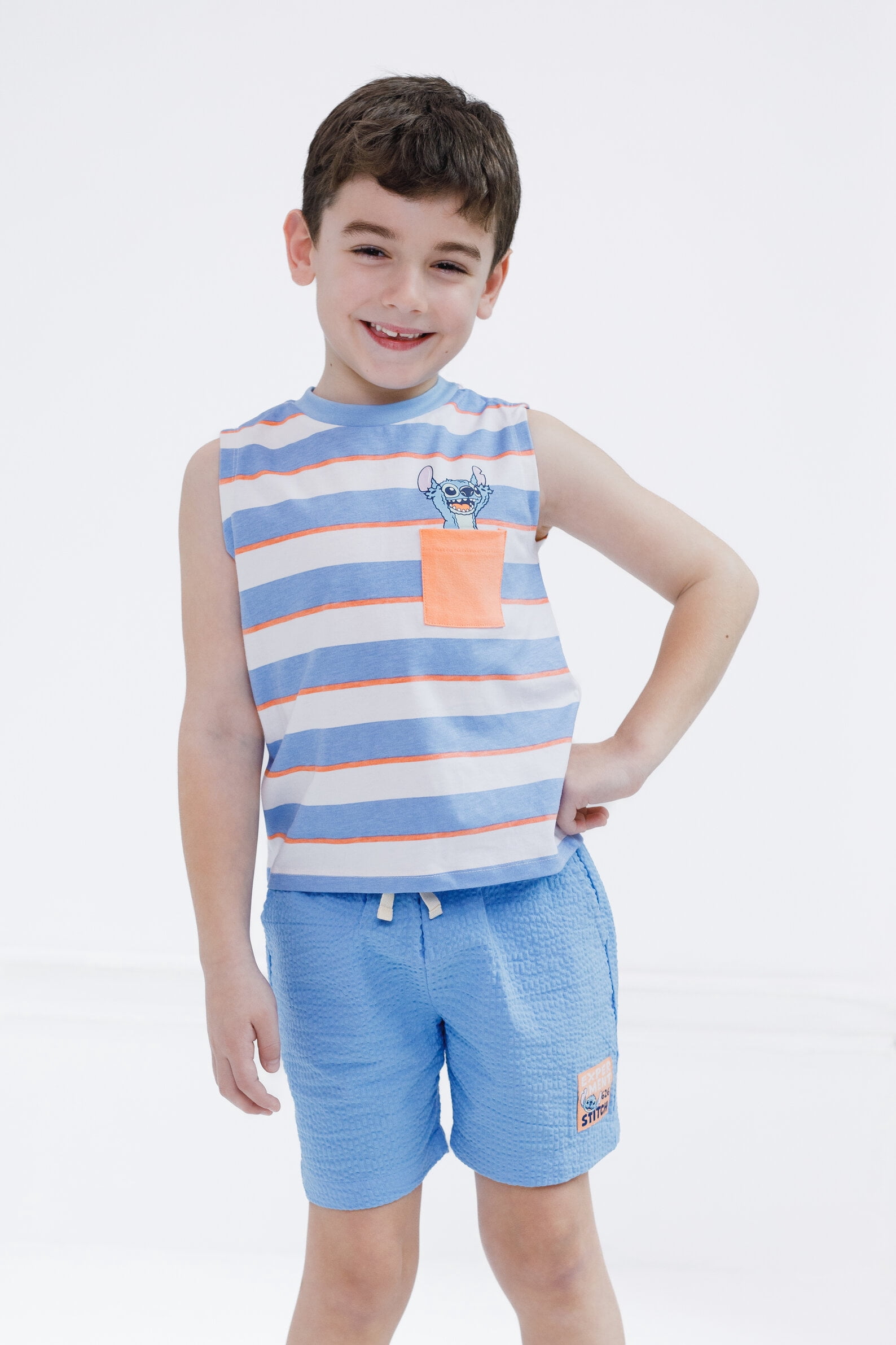 Disney Lilo & Stitch Tank Top and Shorts Outfit Set Toddler to Big Kid