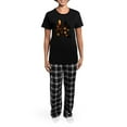 thumbnail image 4 of CafePress - Kanji Victory Pajamas - Women's Short Sleeve Print T-Shirt and Pants Dark Cotton Pajama Set, 4 of 7