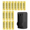 thumbnail image 1 of 16 baterías recargables de larga duración 9800 mAh con cargador enchufe estadounidense (100-240 V), 1 of 8