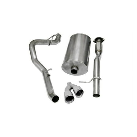 Corsa 09-13 Chevrolet Suburban 1500 5.3L V8 Polished Sport Cat-Back Exhaust