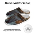 thumbnail image 6 of Daiia Flower Field Cute Bulldog Print Women’s Fuzzy Slippers Memory Foam Lightweight House Shoes Cozy Loafer Flannel House Shoes-40/41, 6 of 7