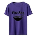thumbnail image 1 of Birdeem Mode Femme Décontracté Col Rond Blouse Imprimée T-Shirt Manches Courtes Hauts, 1 of 1