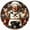 12inch/30cm, variant on 2D Flat Wooden Wall Clock,Cooking Utensils Theme Wall Clock,Wooden Wall Clock Perfect for Living Room, Dorm, Bedroom, Kitchen, Home Office & More, Wall Clock Living Room - AA Battery Not Included
