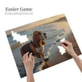 thumbnail image 2 of Basset Hound On Beach Sand 500-Piece Wooden Jigsaw Puzzle for Adults, Fun & Challenging Family Game, Stylish Wall Decor & Holiday Gift, 2 of 7