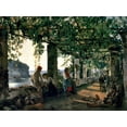 thumbnail image 2 of Shchedrin, Silvester 24x19 White Modern Wood Framed Museum Art Print Titled - Terrace of the Seashore, 1828, 2 of 4