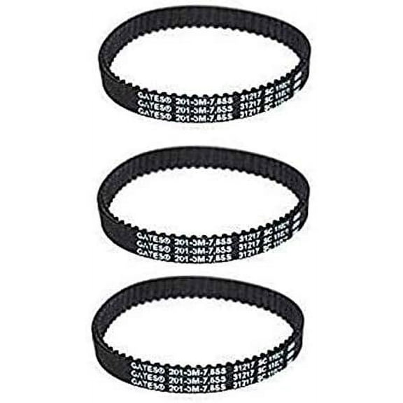 Replacement Part For Bissell Proheat 2x Revolution Pet Cogged Brush Belt 3Pk Fits 1964, 1986, 2007, 20078, 2007p, 2283 Models # 1611130