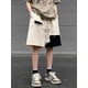 thumbnail image 3 of Pantalones cortos Y2K rotos de verano para hombre, pantalones cortos cargo casuales americanos, bermudas con cordón de estilo hip hop, pantalones cortos holgados de moda retro para gimnasio, 3 of 5