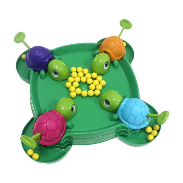 Juego de tortuga hambrienta, juguete de Aprendizaje Temprano, juego familiar, conteo de números, juguete didáctico sensorial, juego de comer guisantes 72 frijoles