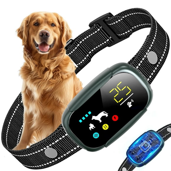 Collar antiladridos JMZDS&JL recargable para perros de 4,5 a 68 kg