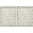 thumbnail image 2 of Leaves Pattern Kitchen Curtains 2 Panels UV Protected Tier Curtains, Half Window Curtains Kitchen Tiers for Guest Room Bathroom Sink Laundry Room Basement,24 x 27 Inch, 2 of 7