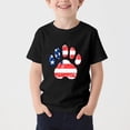 thumbnail image 2 of Afuyipoi Boys Graphic Tees （for 3-15） American Flag Graphic Independence Day Celebration Crew Neck Short Sleeve Summer Tshirt for Kids Black Size 14, 2 of 6