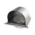 thumbnail image 1 of Stainless Steel Exhaust Air Vent For Industrial Uses, Fine Mesh Screen Wall Vent Cap With Water Deflector Plate And Easy Installation, Wind-Resistant Design (4 Inch 100mm), 1 of 5