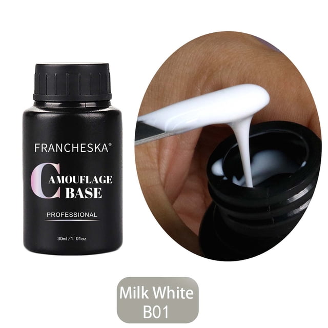 Polvo para uñas Arte de uñas Goma Color nude Base Brillantina Brillantina Fototerapia Base Pegamento Arte de uñas